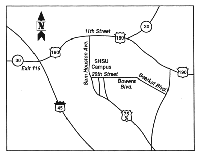 Map to shsu